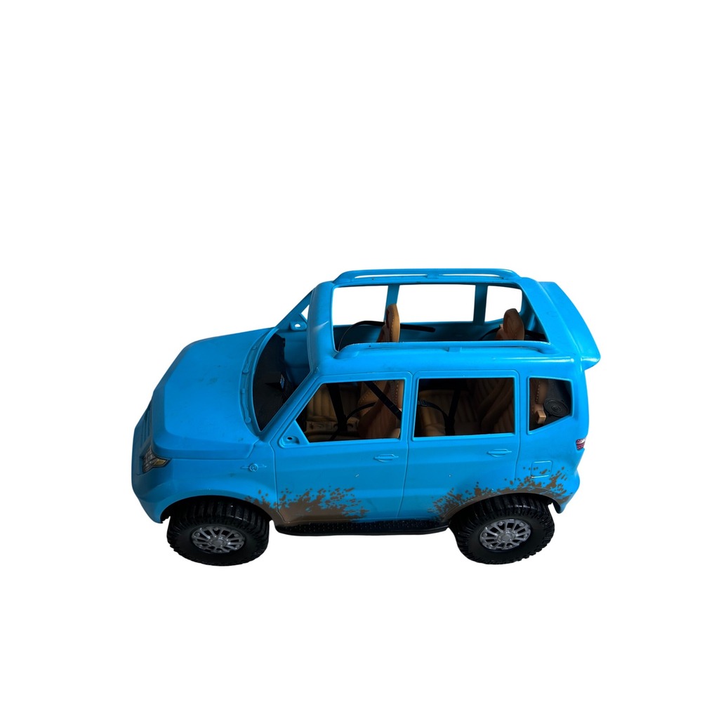 Barbie Off-Road Vehicle SUV Blue Mud Splatter 4-Seater Toy Car Kids